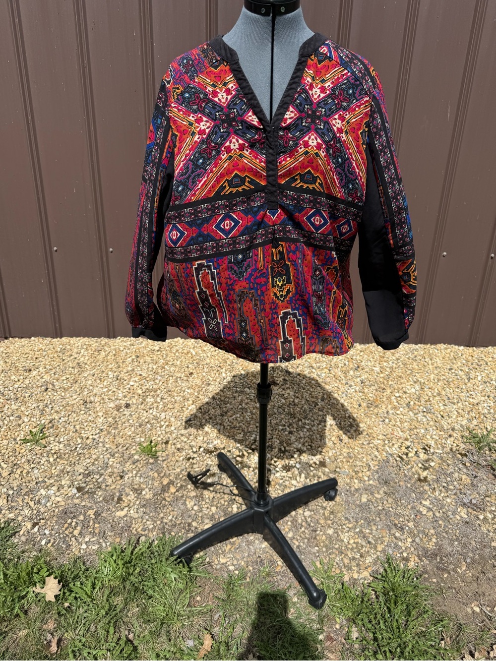 Point Zero Black Multicolor Patterned Jacket - Picture 6 of 6